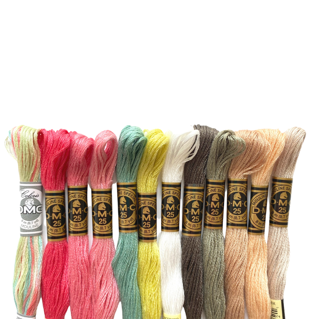 Lazy Hazy Days Colour Palette Embroidery Threads