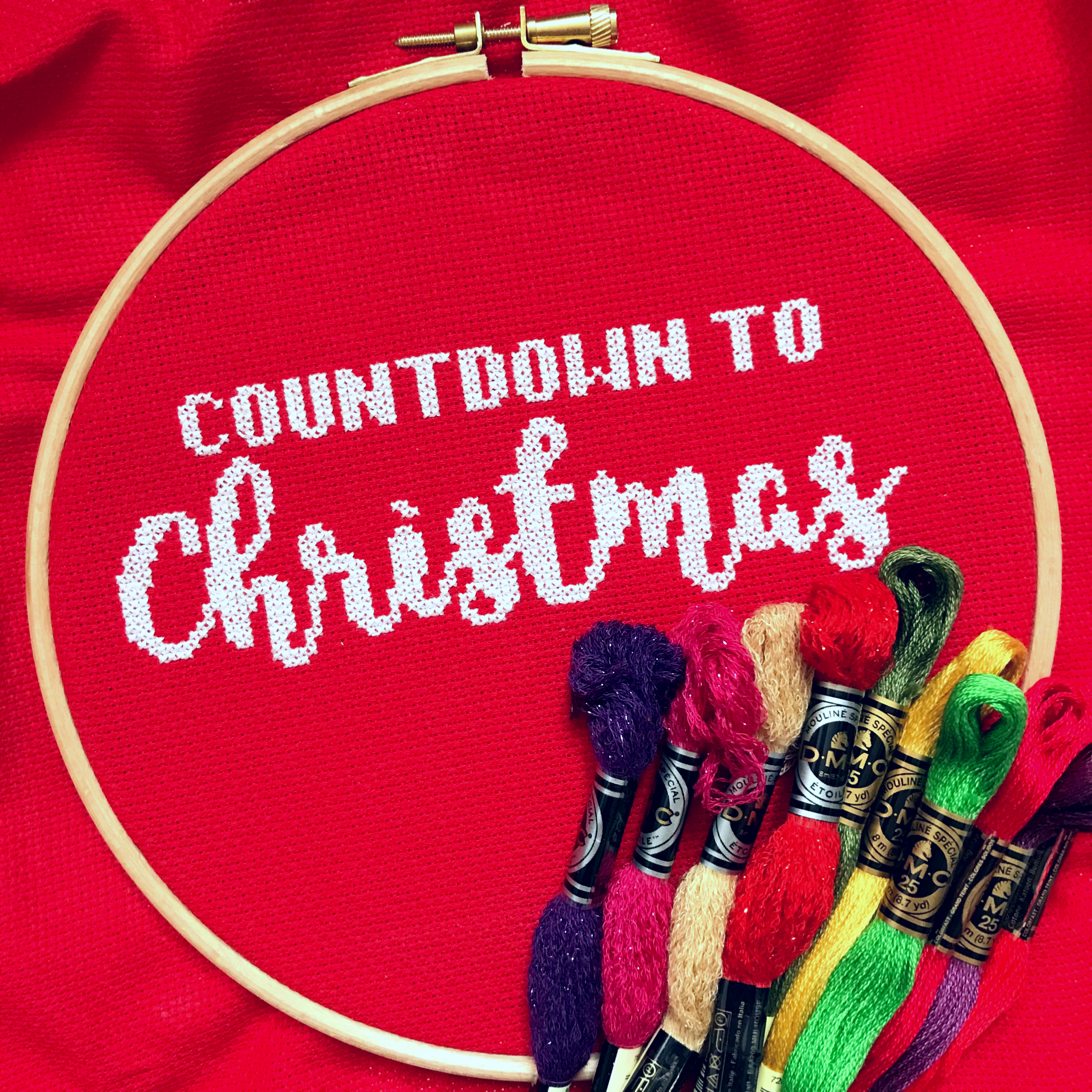 countdown to christmas cross stitch