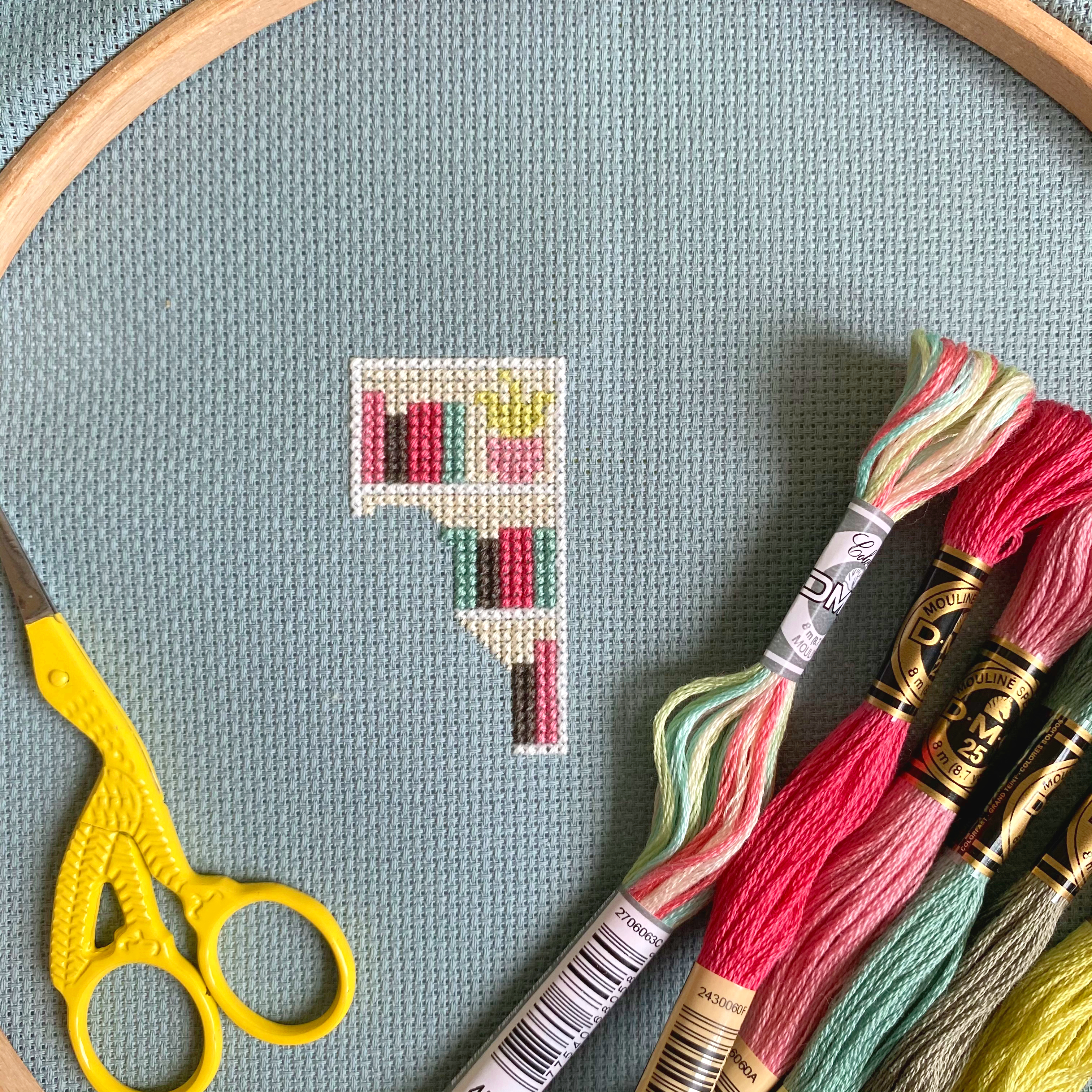 Cosy Cross Stitch Corner 2021 Mystery Stitch Along by Hannah Hand Makes